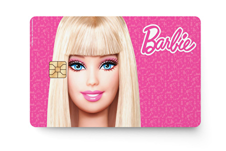 Barbie Kredi Banka Kartı Sticker Çip Yeri Açık