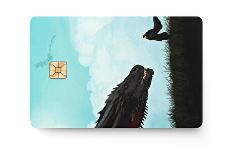 Game Of Thrones Kredi Banka Kartı Sticker Çip Yeri Açık