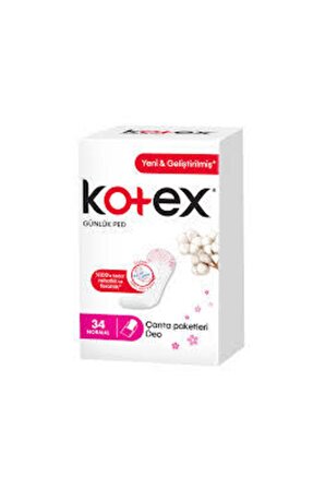 Kotex Günlük Normal 34 Adet Parfümlü Günlük Ped