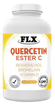Kuersetin Ester C Resveratrol Bromelain Vitamin D Magnezyum Aserola 180 Tablet