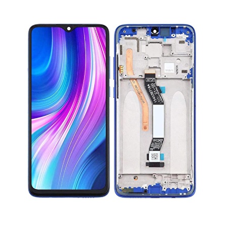 Xiaomi Redmi Note 8 Pro ile Uyumlu Lcd Ekran Dokunmatik Çıtalı