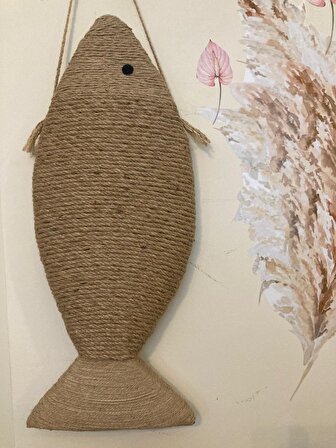 Dombili Balık Figürlü Kedi Tırmalama Tahtası 70 cm