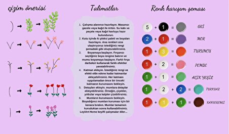 LeylArt Home Mum boyama kiti, etkinlik kutusu, dekoratif mum seti, hobi seti