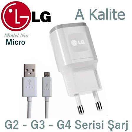 LG G2 G3 G4 Şarj Cihazı Başlık LG Uyumlu Data Kablosu Set Micro Kablo 2A 5V