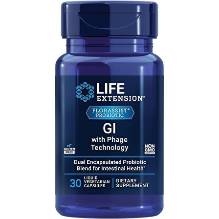 LIFE EXTENSION FLORASSIST PROBIOTIC GI WITH PHAGE