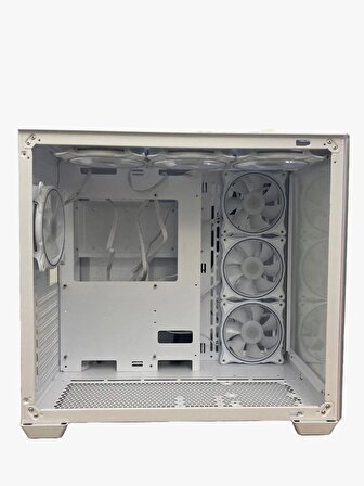 GAMEFORCE Liquid Beyaz 7×120 Mm Fanlı Rgb Kumandalı Kontrolcülü ATX Oyuncu Bilgisayar Kasası