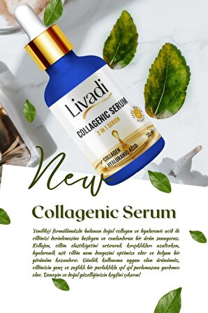 Collagenic Ve Hyaluronic Serum 30 ml Yaşlanma Ve Kırışıklık Karşıtı Nemlendirici Serum