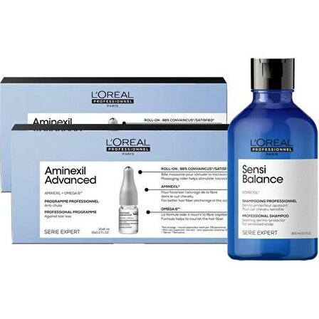 Loreal Paris Loreal Serie Expert Sensi Balance Şampuan Aminexil Advanced Serum 20X6 ml Set
