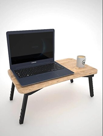 Laptop Sehpası Seyyar Kahvaltı Masası Katlanır Çalışma Sehpası