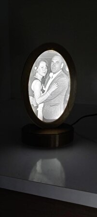 kişiye özel 3D fotoğraflı led ışıklı litofan lamba