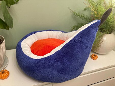 Lüks Avocado Tasarım Kedi Yatağı 1. Sınıf Welsoft Kumaş Yıkanabilir