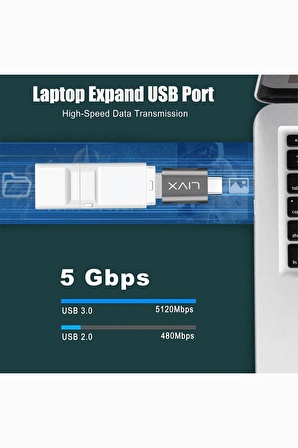 LivX Usb3.0 To Type C Çevirici Dönüştürücü Otg Adaptör Ikili Paket Otgcm 2liPaket-OTGCM