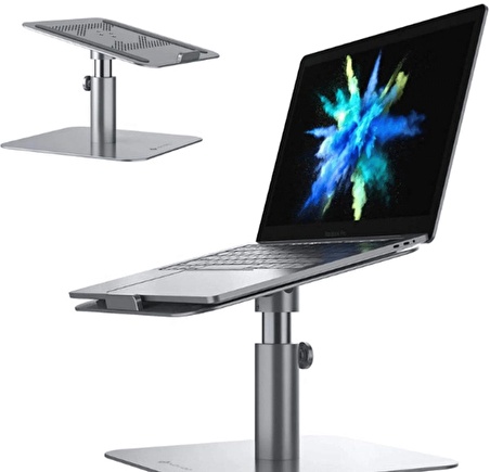 Novoo Alüminyum Profesyonel Laptop Standı Yükseklik Ayarlı - 360° Döndürülebilir Nvo-01