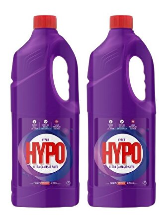 Hyper Hypo Ultra Lavanta Ferahlığı Normal Sıvı Çamaşır Suyu 2 x 3 kg