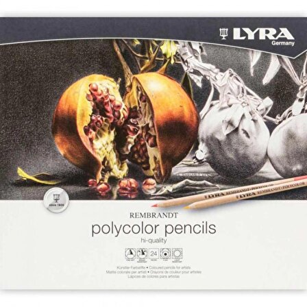 LYRA Rembrandt Polycolor Pencils Kuru Boya Kalemi 24'lü Set