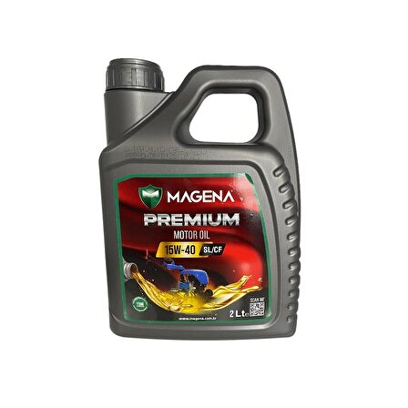 Magena Premium Motor Oil 15W/40 2L Çapa Makineleri İçin Özel Olarak Üretilmiştir