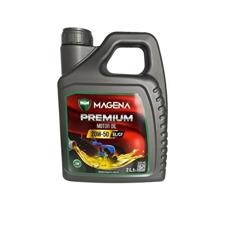 Magena Premium Motor Oil 20W/50 2L Çapa Makineleri İçin Özel Olarak Üretilmiştir