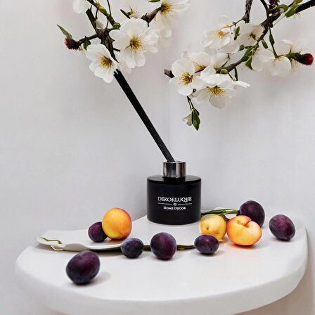Magnolia Cherry Oda Kokusu Siyah Çubuklu Ortam Kokusu Ofis Parfüm Reed Diffuser 120 ml
