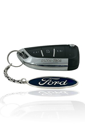 Özel Tasarım Araba Anahtarlığı 925 Gümüş Ford Anahtarlık