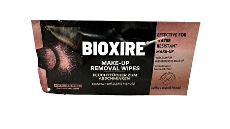 Bioxire® Suya Dayanıklı Makyaj Temizleme Mendili 30lu Paket