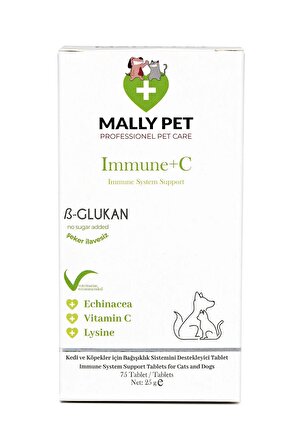 Kedi Ve Köpekler Için Bağışıklık Sistemini Güçlendiren Immune+c 75 Tablet