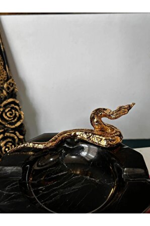 mermer küllük gold yatan piton yılan figürlü