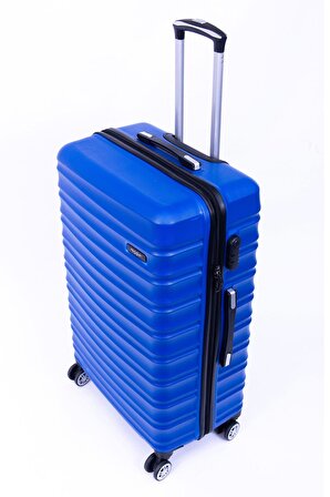 Mavi Abs Plastik Valiz Seti Moda Mv-05