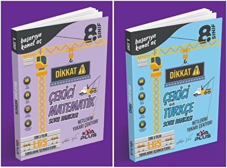 Kva 2024 8. Sınıf Matematik + Türkçe Dikkat Çekici Soru Seti 2 Kitap