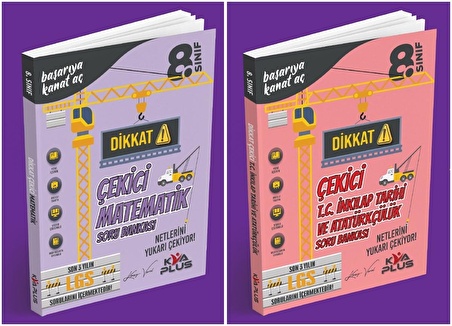 Kva 2024 8. Sınıf Matematik + İnkılap Dikkat Çekici Soru Seti 2 Kitap