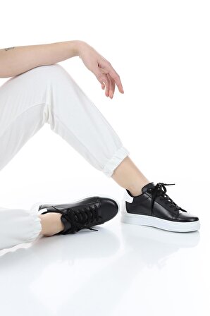 kadın sneaker bağcıklı rahat spor ayakkabı
