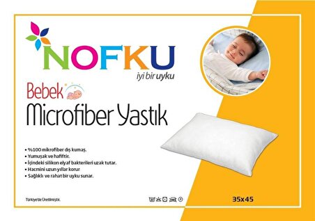 Nofku Bebe Microfiber Yastık 35X45