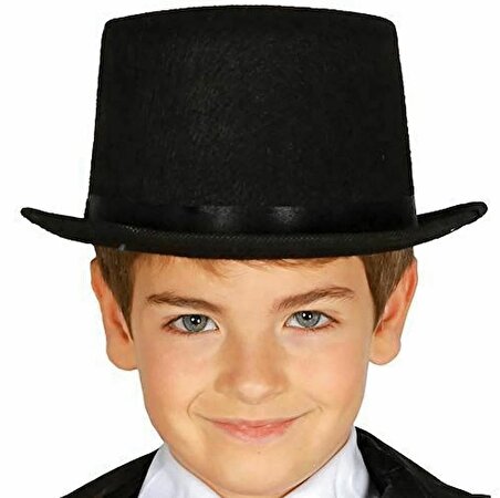 Mobgift Sihirbaz Şapkası Çocuk Boy Siyah Renk