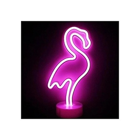 Mobgift Neon Işıklı Flamingo Masa Gece Lambası 