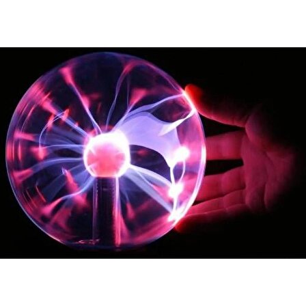 Mobgift Plazma Storm Lamp - Müzikli Işıklı Plazma Küre Sihirli Cadı Küresi Plazma Küre Gece Lambası