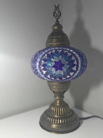 mozaik işlemeli masa lambası, osmanlı lamba dekoratif lamba gece lambası