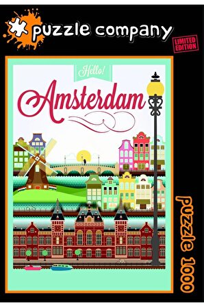 Amsterdam 1000 Parça Premium Kalite Puzzle