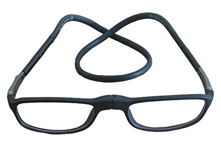 Mıknatıslı Okuma Gözlüğü Siyah