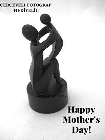 Anneler Günü Heykeli: Fotoğraf ve Çerçeve Hediyeli