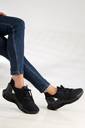 Siyah Kadın Spor Ayakkabı FL161