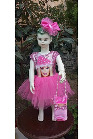 Bereli Barbie Payet Tütü Elbise