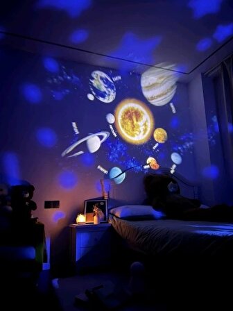 Planetarium Projektör Yıldız Galaxy Gece Işıkları Gece Lambası 