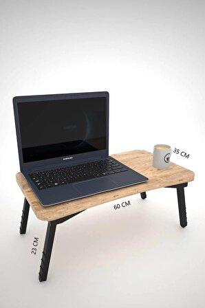 Çok Amaçlı Katlanır Laptop Sehpası Notebook Standı Seyyar Kahvaltı Masası Çalışma Sehpası