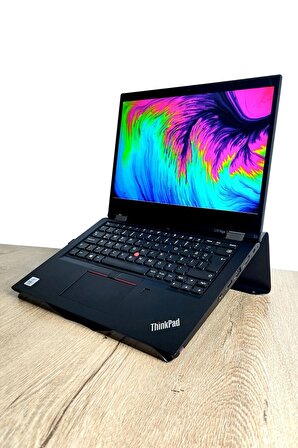 Laptop Standı Notebook Soğutucu Macbook Yükseltici Sehpa-Metal-Siyah
