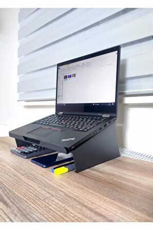 Metal Laptop Standı Notebook Soğutucu Laptop Sehpası -Siyah
