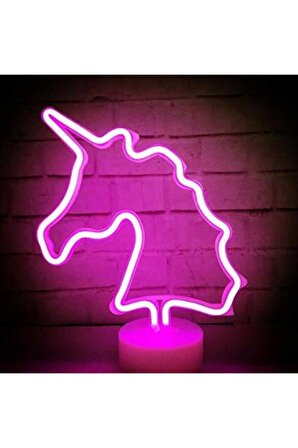 Neon Unicorn Tasarımlı Led Işık