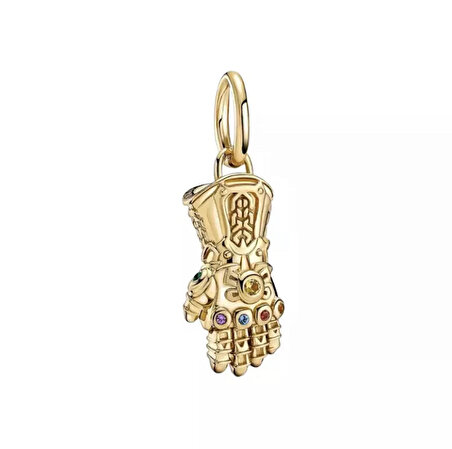 Gümüş s925 Damgalı The Avengers Infinity Gauntlet Sallantılı Charm