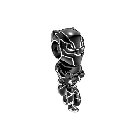 Gümüş s925 Damgalı The Avengers Black Panther Charm