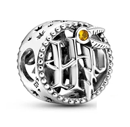 Gümüş s925 Damgalı Harry Potter HP Logo Charm