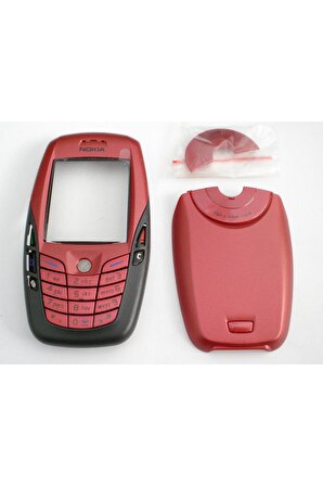 Nokia 6600 Kapak Ve Tuş Takımı,sıfır,kırmızı Renk