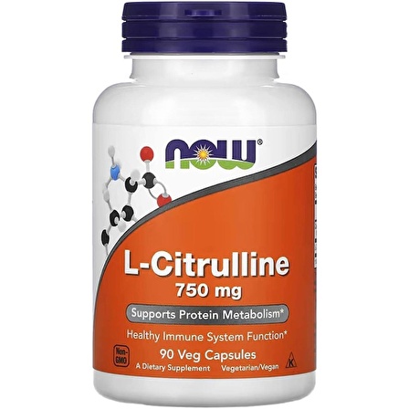 Now L-Citrulline 750 mg 90 Veg Capsules